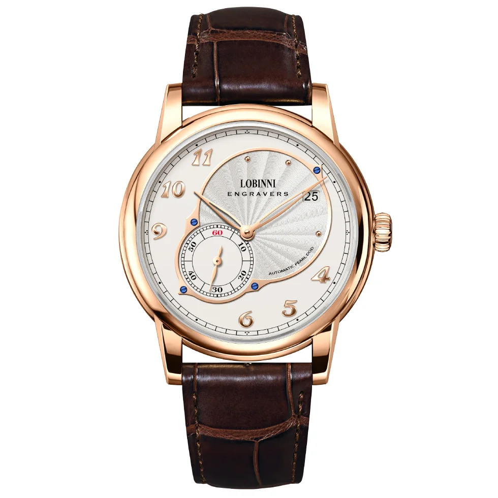 

Lobinni Luxury Watch For Men Ulththin Automatic Watches Mechanical Wristwatch Waterproof Sapphire Small Rotor Butterfly Clasp