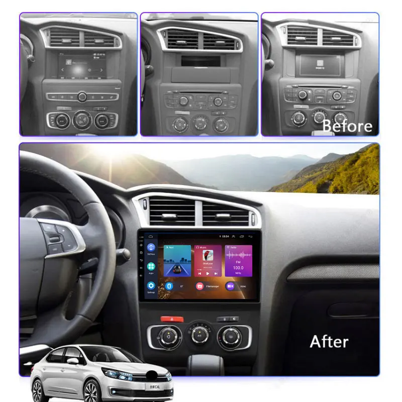 Автомобильный радиоприемник JUSTNAVI 10 &quot4G 64G Android 0 DSP GPS мультимедийный плеер для
