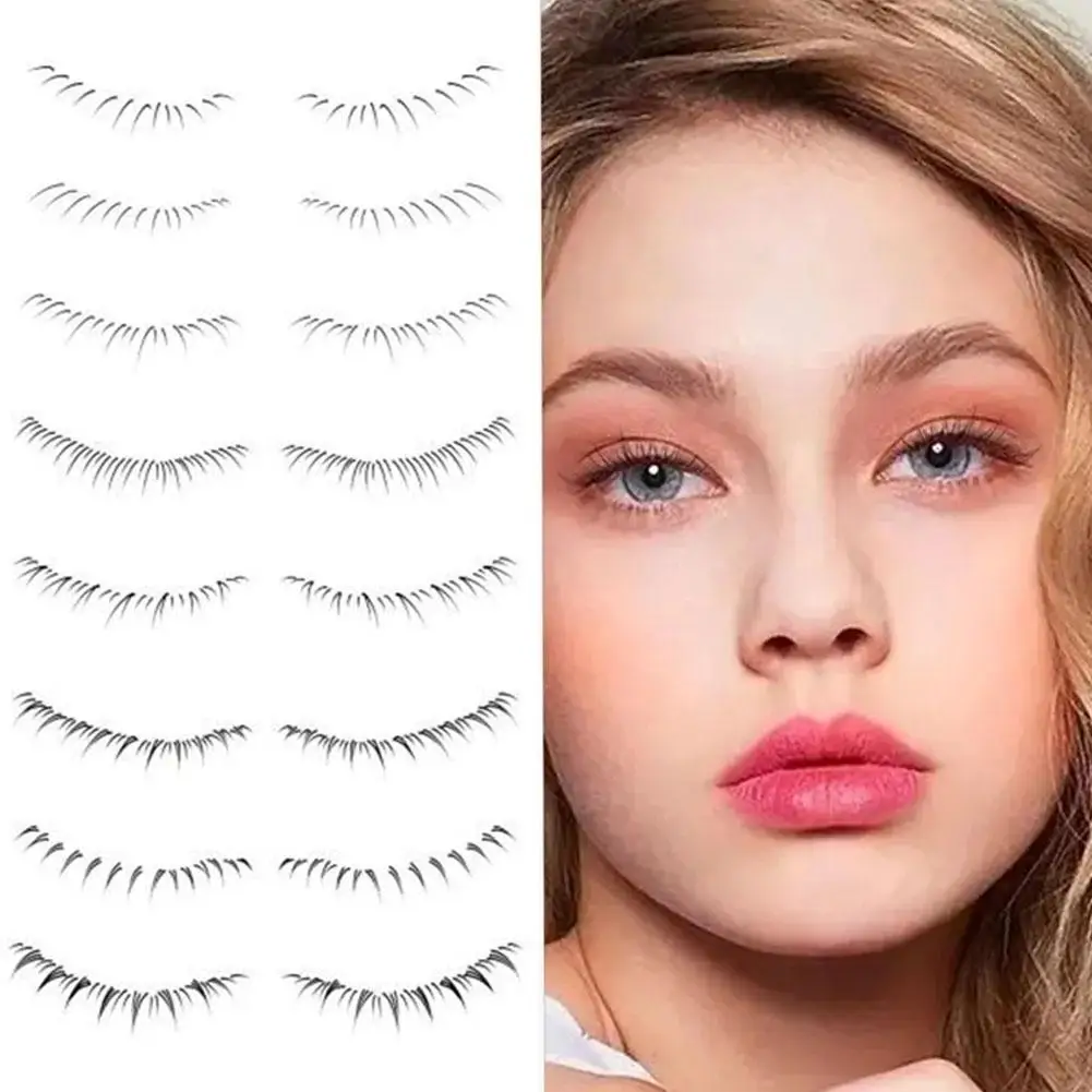 

False Eyelashes Stickers Natural 3D Lower Eyelash Tattoo Lashes Tools Makeup Transfer Decals Disposable Waterproof T5O5