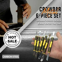 6pcsset metal crowbar carbon steel electronic repair tools boot stick mobile phone