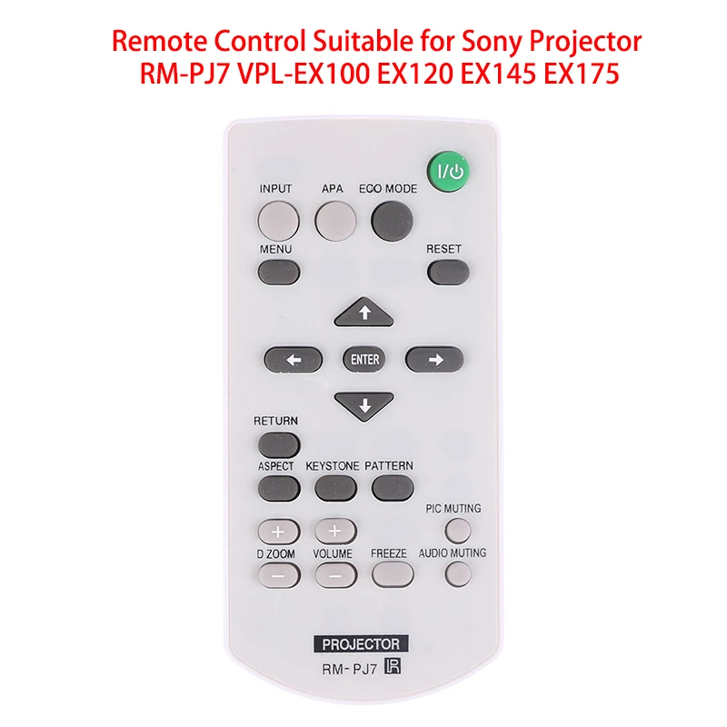 

1Pc Universal Remote Control Suitable for Sony Data Projector RM-PJ7 VPL-EX100 EX120 EX145 EX175 Replacement Remote Control