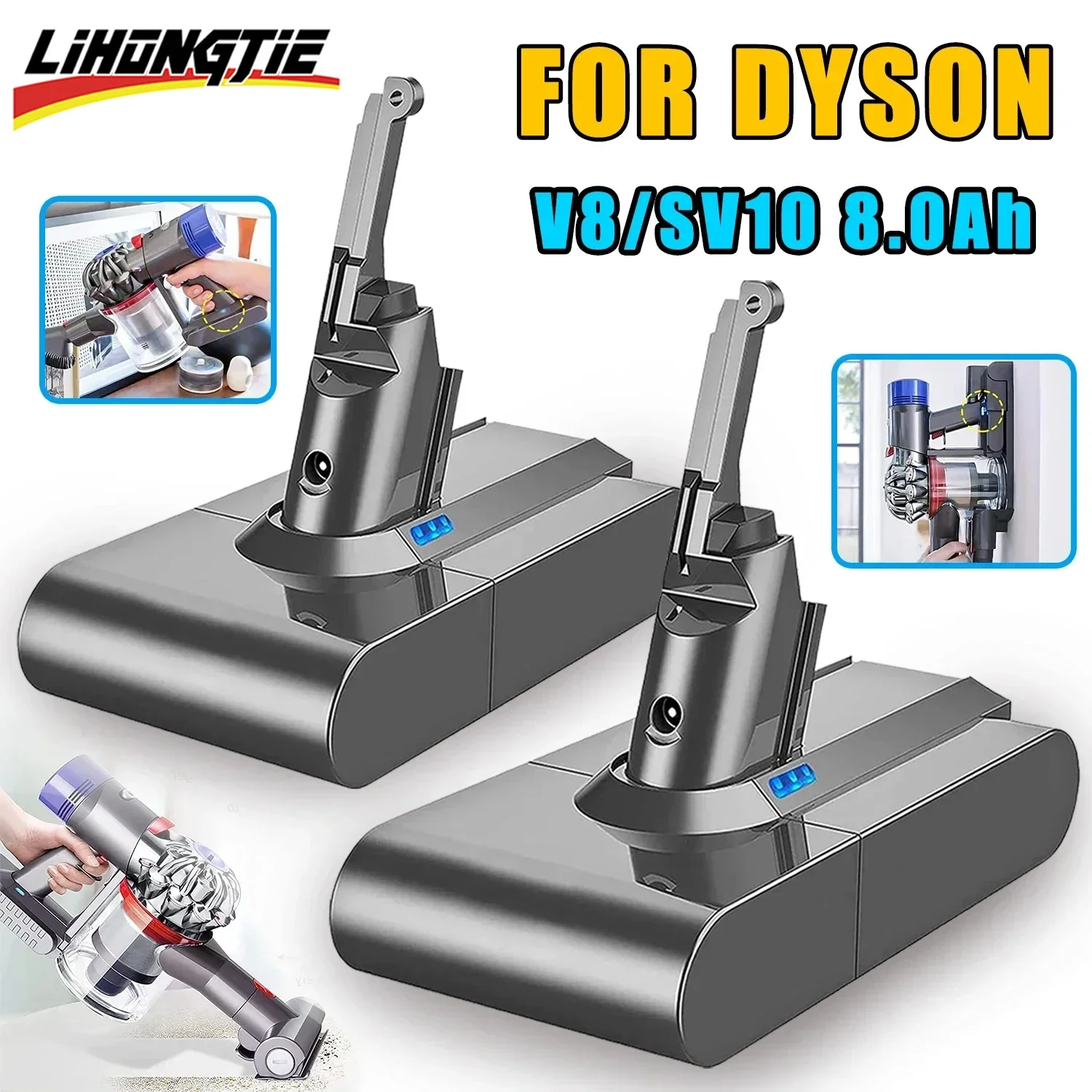 Литий-ионный аккумулятор для пылесоса Dyson V8 21 6 в Ач