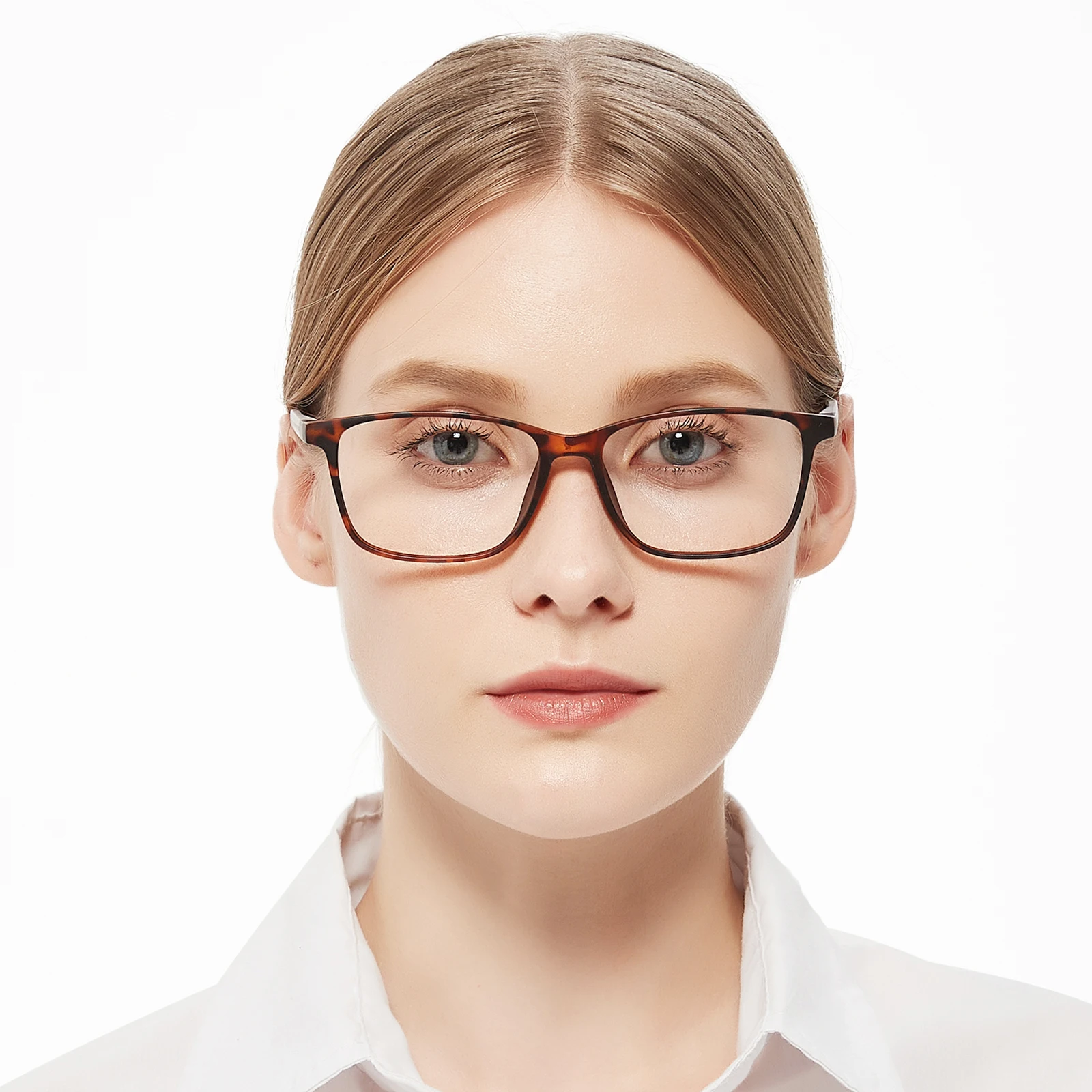 Очки для чтения TR90 квадратные с защитой от синего света