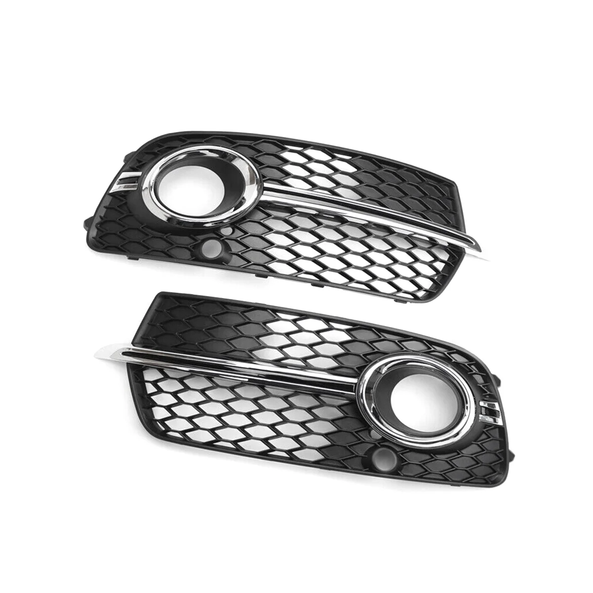 

1 Pair Car Front Fog Light Grill Cover for Audi Q5 S-Line 2013-2017