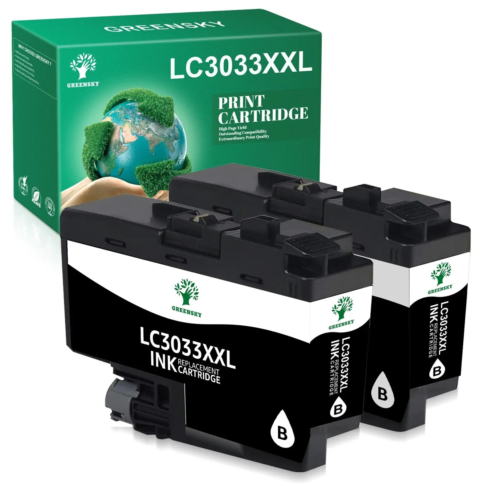 

2-Pack LC3033 Ink Cartridge for Brother LC3033 XXL MFC-J805DW MFC-J995DWXL