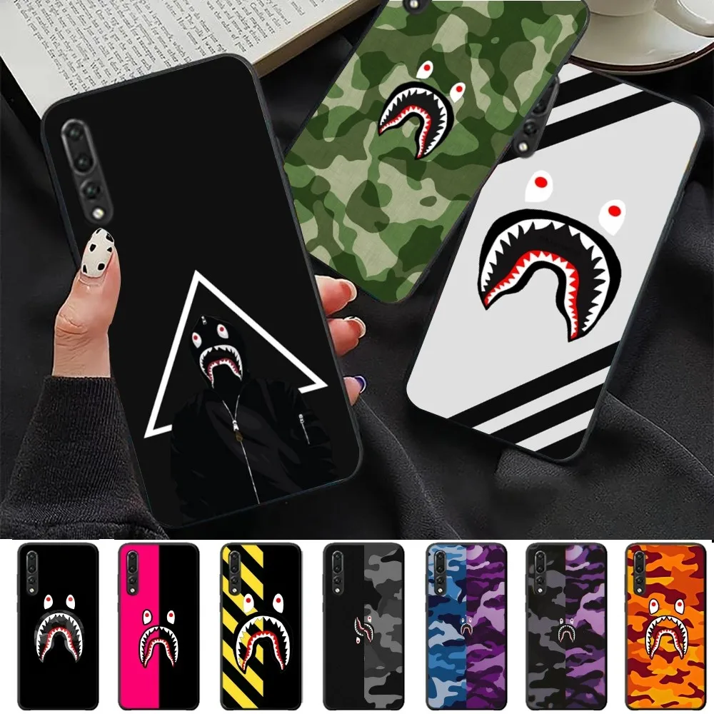 Cool Shark Phone Case For Huawei P 8 9 10 20 30 40 50 Pro Lite Psmart Honor lite 70 Mate 20lite