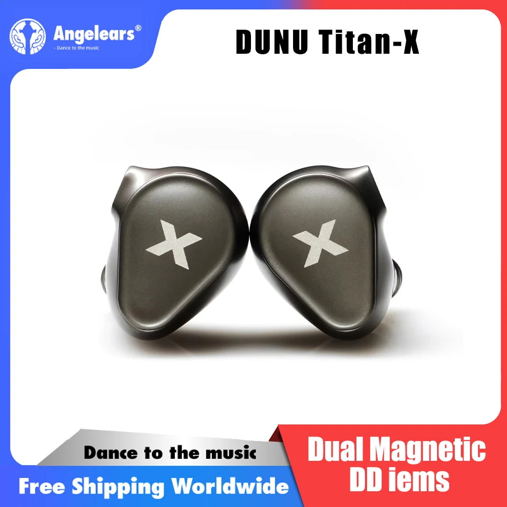 Фото Наушники DUNU Titan-X HiFi IEM с двойным магнитным динамическим драйвером, корпус из металлического сплава, 3,5 мм/TypeC, с микрофоном, для аудиофилов и геймеров №1