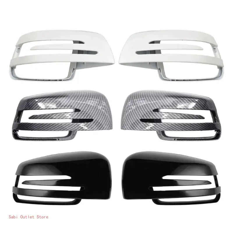 

Car ABS Pastes Side Doors Mirror Cover For Mercedes W204 X204 W212 W221 Auto Exterior Accessories Sides Rearview Cover