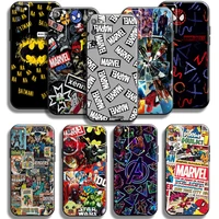 marvel avengers logo phone case for samsung galaxy s10 s9 s8 plus lite s10e case for samsung s10 5g soft funda tpu carcasa
