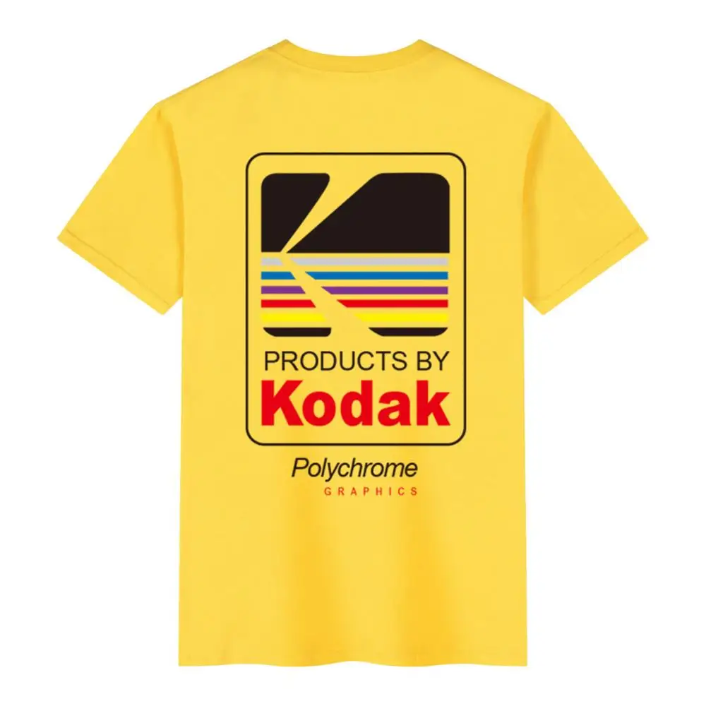 

Футболка Мужская/женская с принтом kodak, повседневная хлопковая футболка с коротким рукавом в японском стиле Харадзюку, уличная одежда в сти...
