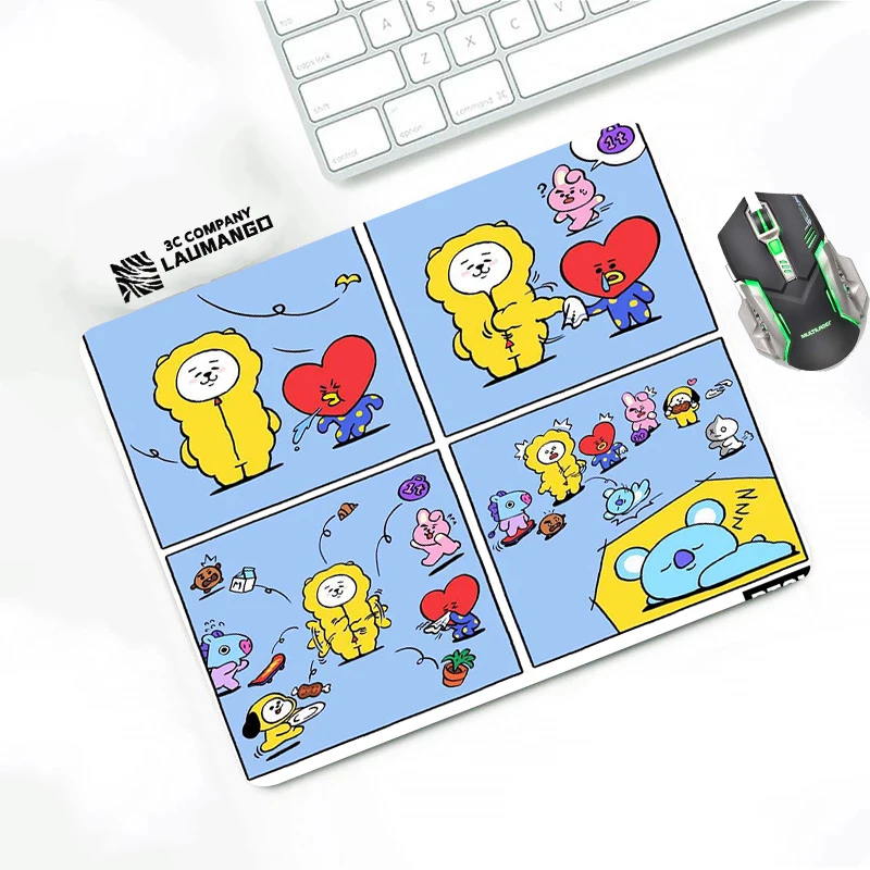 

Cute Mouse Pad Gamer Bt21 Varmilo Desk Mat Mousepad Carpet Genshin Impact Gaming Laptops Valorant Cabinet Pc Mats Keyboard Anime