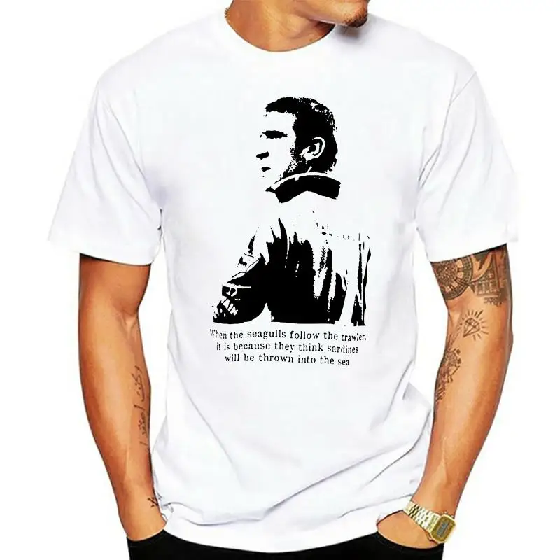 

Футболка мужская с принтом, хлопок, круглый вырез, Эрик Кантона, с коротким рукавом, для женщин