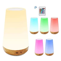 led night light touch lamp for bedrooms nightstand lamp smart touch control dimmable 12 color changing bedside table night lamp