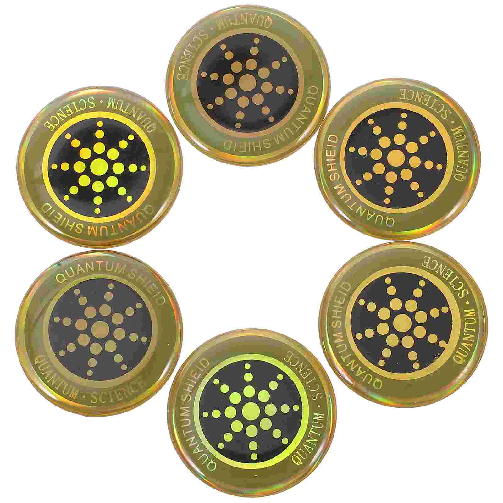 

6pcs Radiation Protection Stickers Cell Sticker Radiation Protection Decals