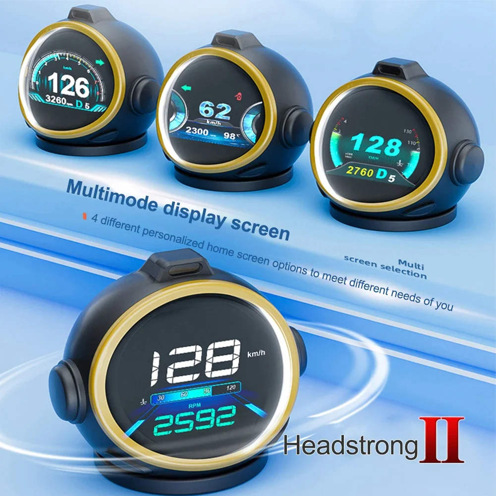 Новейший HUD 2023 дизайн робота сoriented на будущее цифровой спидометр контроль жестов