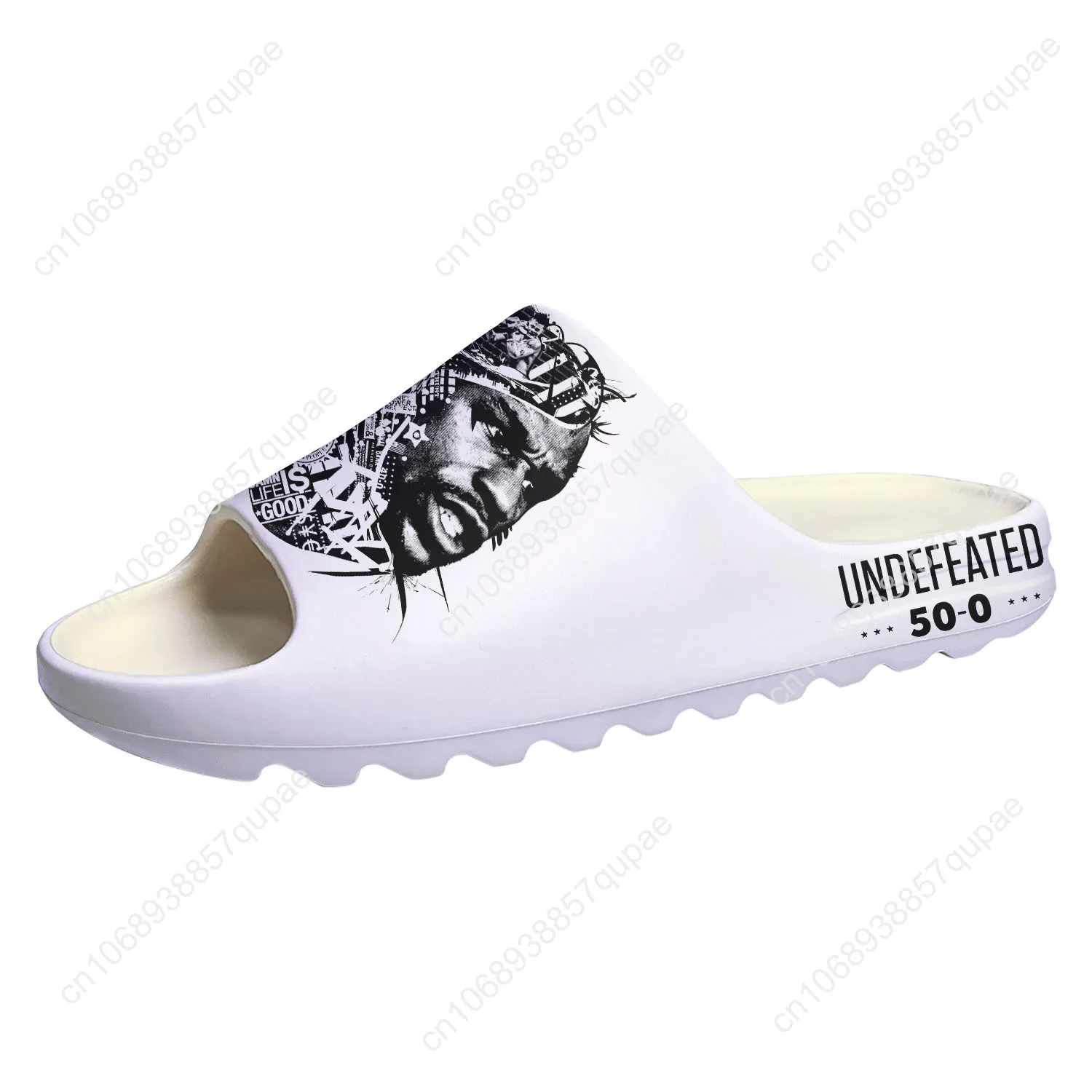 Floyd Mayweather Undefeated Boxing Champ Тапочки на мягкой подошве Домашние сабо заказ Step On Water Shoes