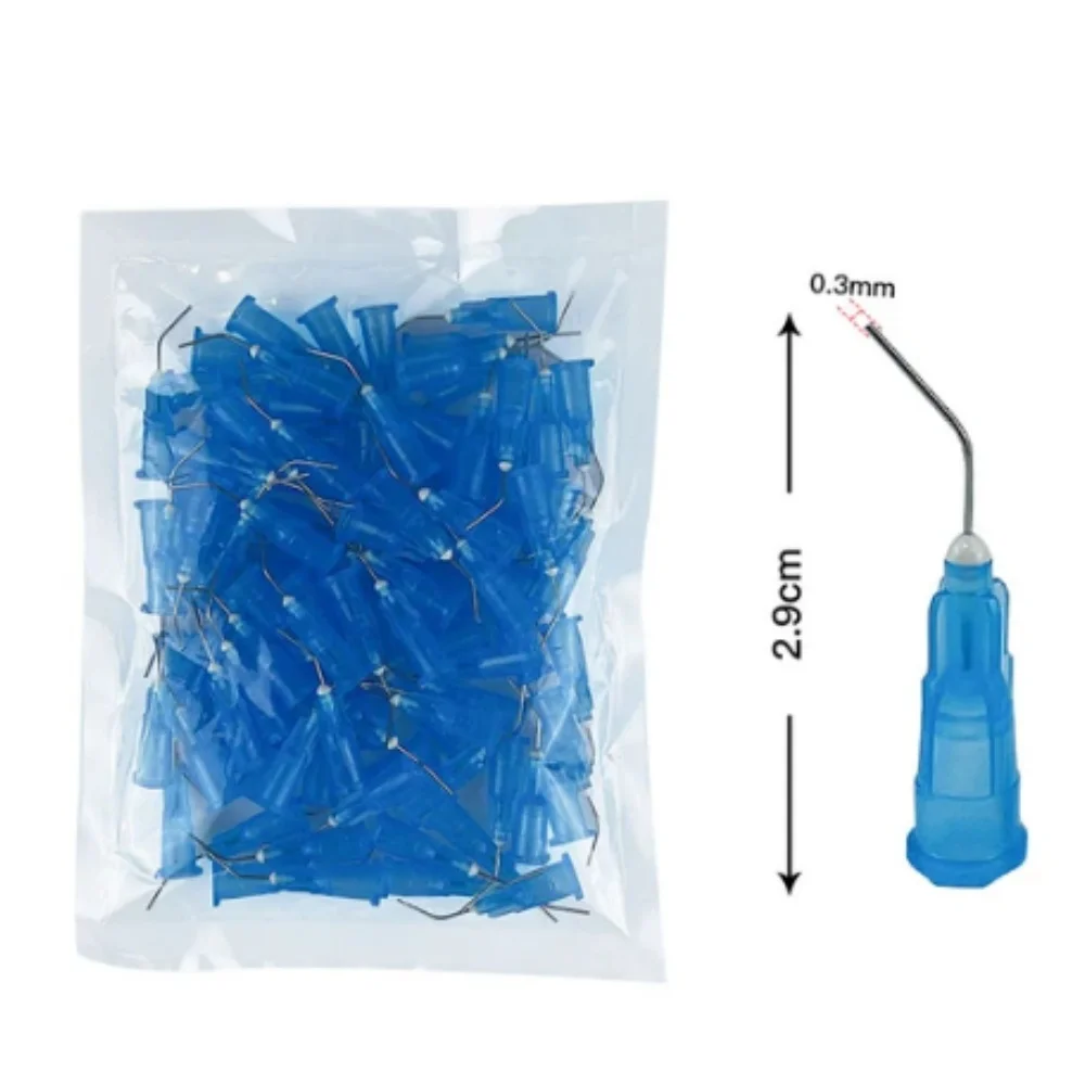 500 шт. одноразовые ирригационные изогнутые иглы для стоматологического орошения
