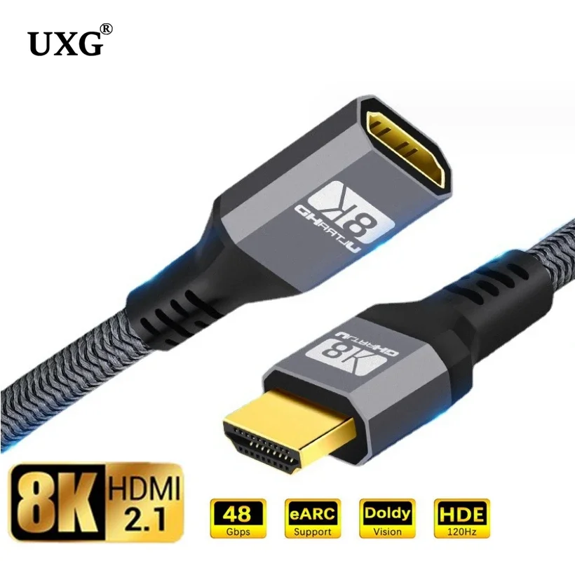 8K HDMI удлинительный кабель «папа-мама» 1,5 м2 м3 м HDMI 4K 3D 2,1 В 1,4 В HDMI удлиненный кабель для HD TV LCD ноутбук PS3 проектор (art.: 3920cc96036b3) - 3920cc96036b3