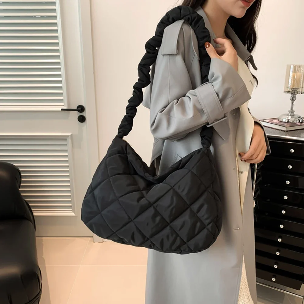 Сумка-хобо Женская плиссированная через плечо с пузырьками