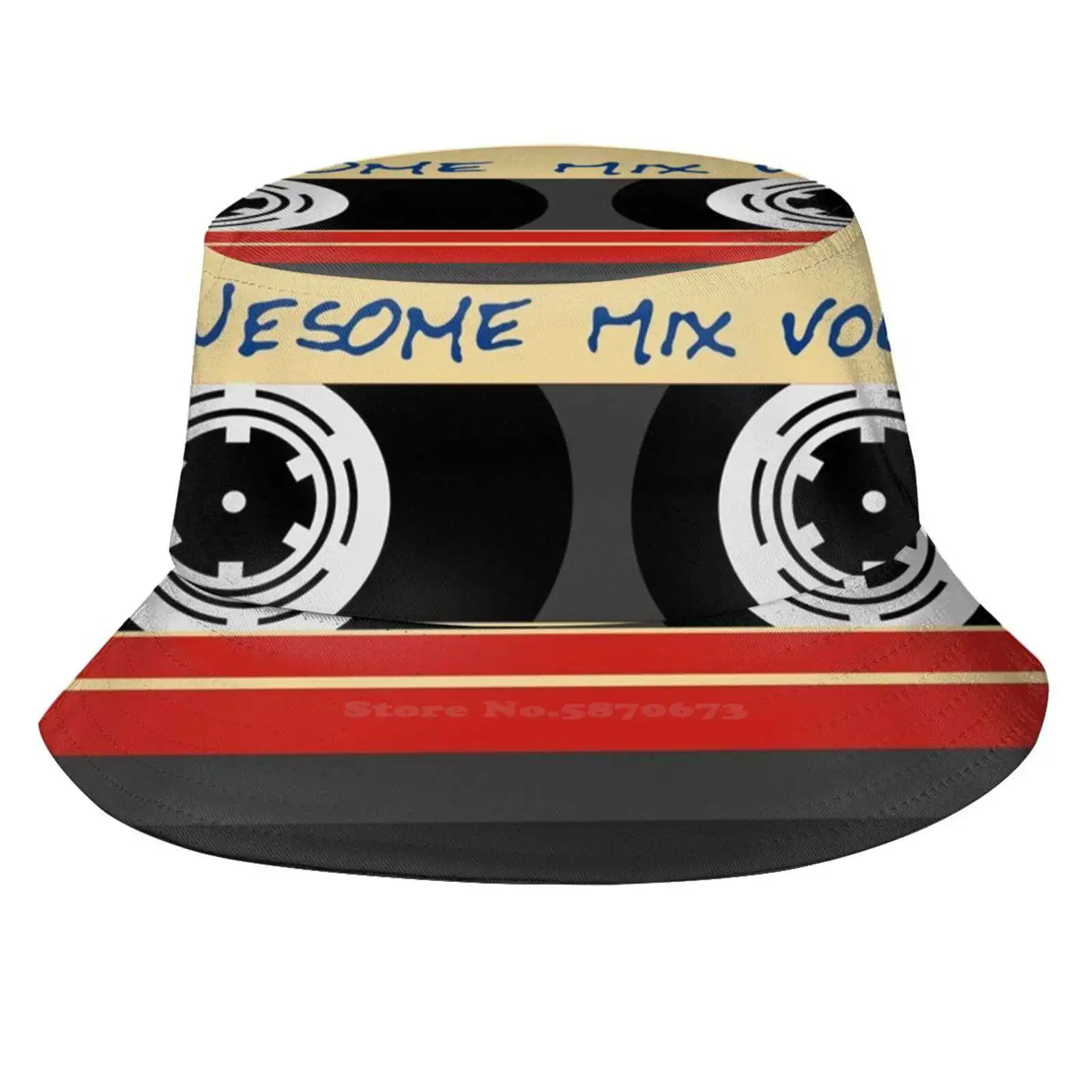 

Awesome Mixtape Vol 1 , Tape , Music , Retro Pattern Hats Outdoor Hat Sun Cap Awesome Mixtape 60S 70S 80S Cassette Retro Vol1