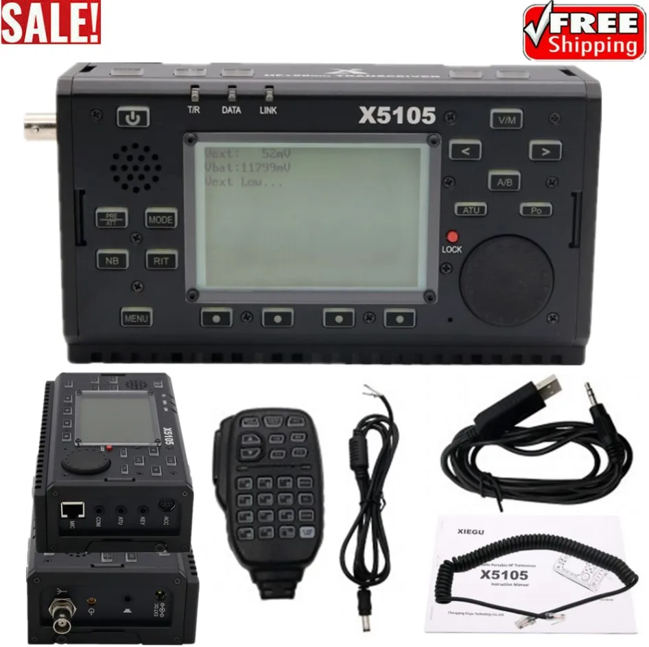 

Shortwave Radio Transceiver HF All Bands SSB CW AM FM RTTY PSK XIEGU X5105