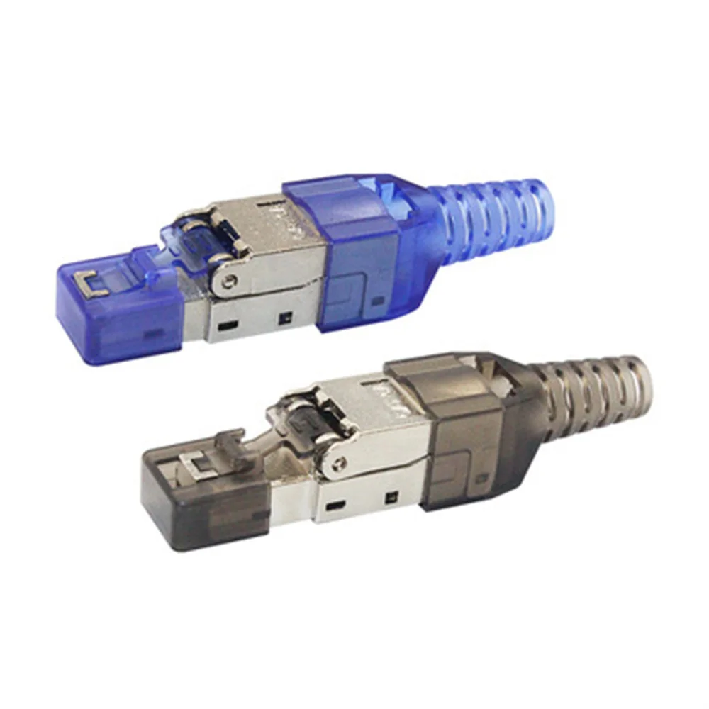 

Разъем концевой RJ45 Cat 7/Cat6A, без инструментов, с защитой от повреждений, модульный разъем Cat7, разъем cat6A, 22/23/24AWG