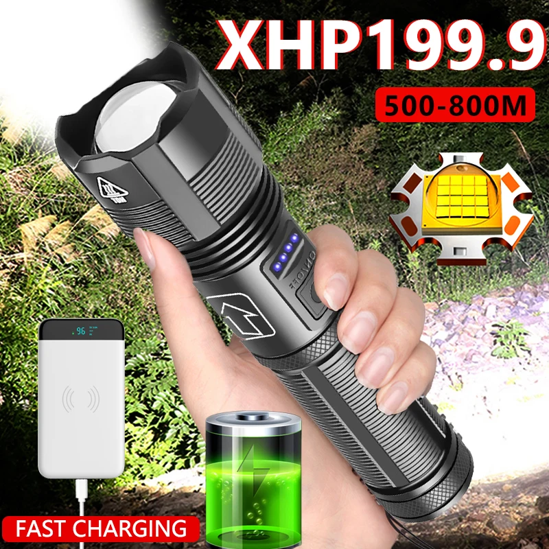 

Масштабируемый светодиодный фонарик для кемпинга с Usb, яркий фонарик 18650, качественный фонарь, тактический Аккумулятор