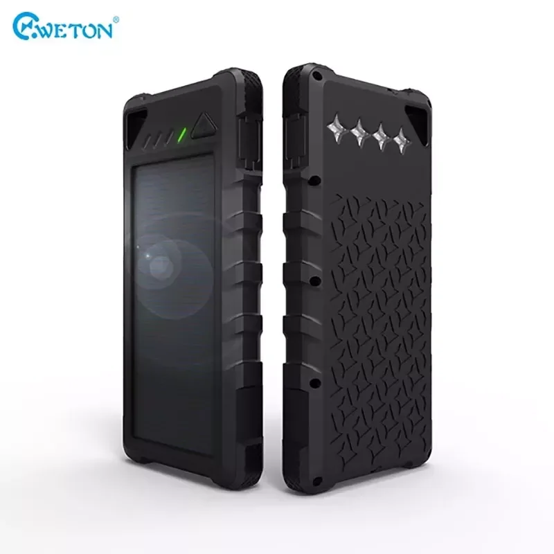 

2022NEW 16000mAh solar power bank high quality dual usb output high capacity Outdoor power bank charging For Mobile