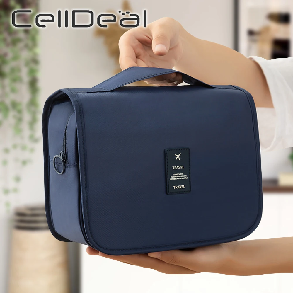 

Travel Waterproof Portable Women Makeup Bag Large Capacity Toiletries Organizer Cosmetic Storage Cases Hanging Wash Beauty Bags