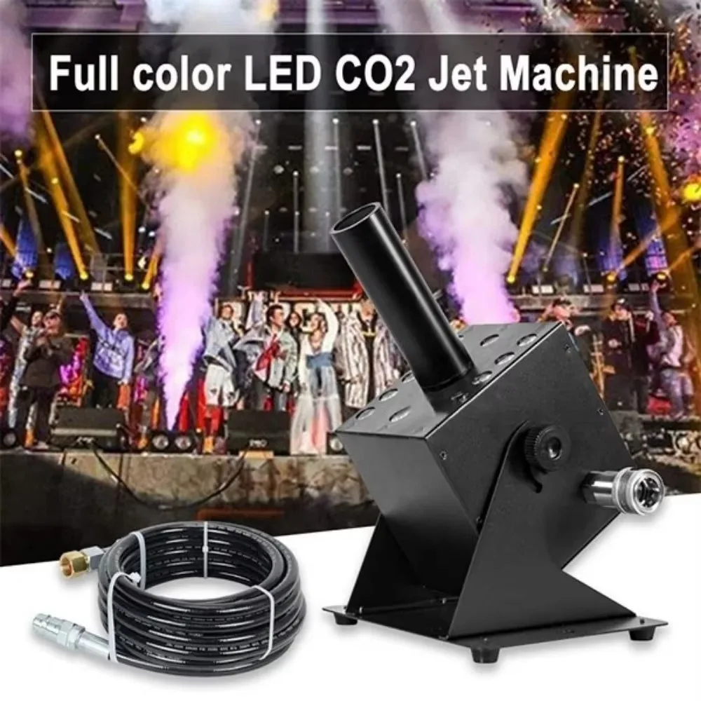Фото Дымовая машина с CO2-распылением 250 Вт, DMX512, 12 светодиодов, RGB-подсветка, газовая дымовая пушка для дискотек, клубов и сцен №3