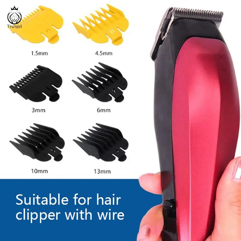 

2/4pcs Hair Clipper Guards Guide Combs Trimmer Cutting Guides Styling Tools Attachment Compatible 1.5mm 3mm 4.5mm 6mm 10mm 13mm