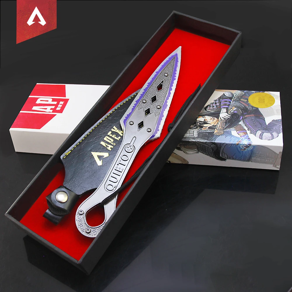 22cm Apex Legend Heirloom Evil Spirit Blade Game Peripheral Weapon Model Painless Metal Ornaments Electroplate alloy Sword Gift
