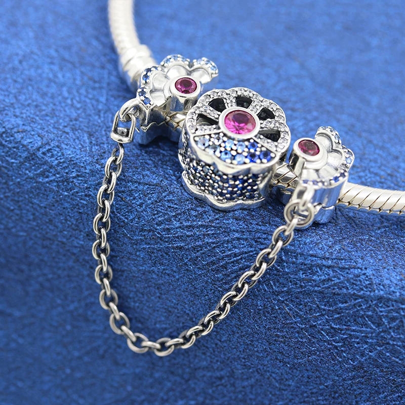 Цепочка из серебра 925 пробы с фианитами для браслетов Pandora |