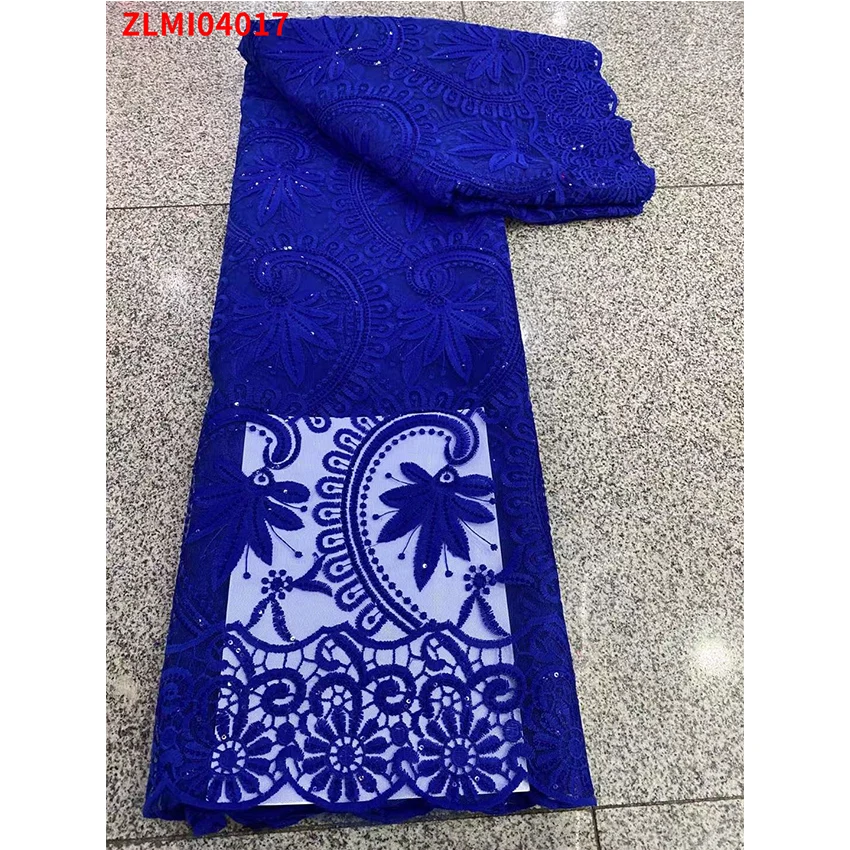 Высококачественная африканская модная вышивка Цветочная свадебная ткань