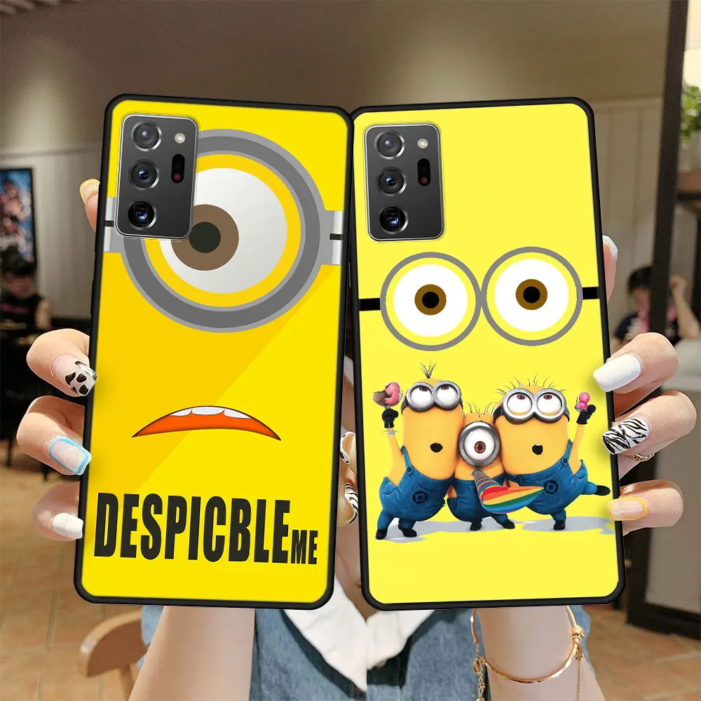 

Case Cover for Samsung Galaxy Note10 Note20 Note 10 20 8 9 Plus Ultra 5G Capinha Celular Despicable Me Minions Movie Silicone