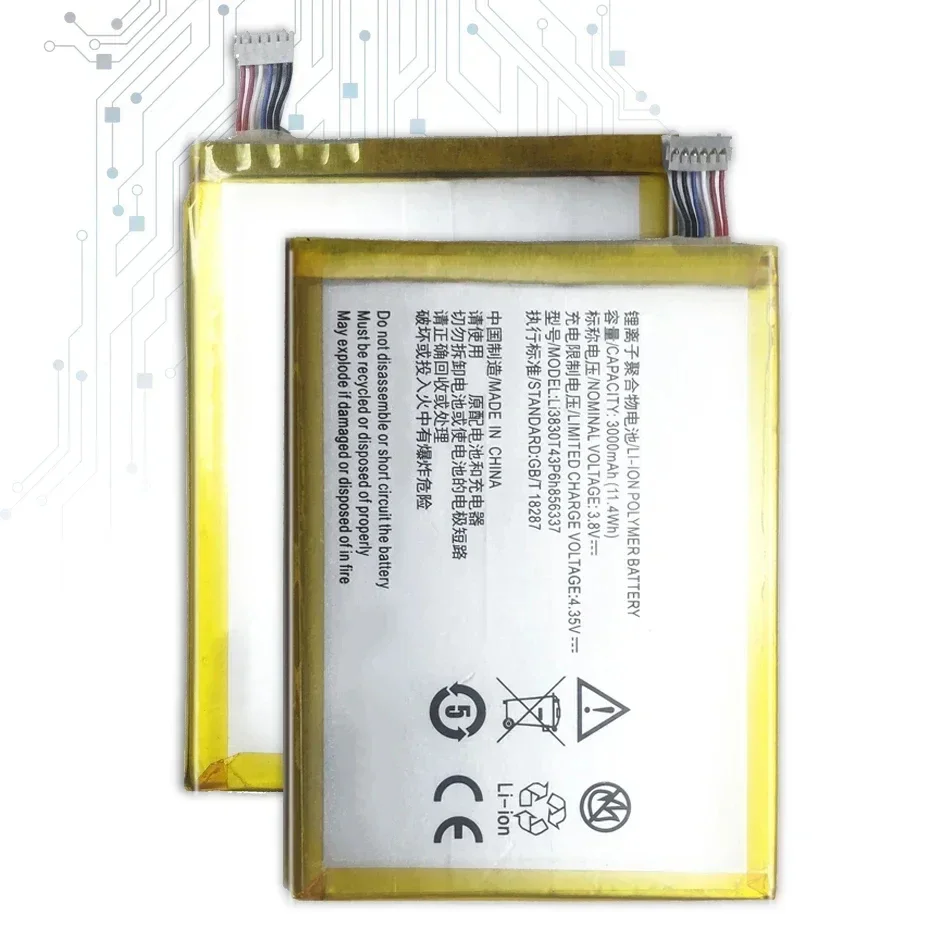 Ли3830т43п6х 856337 Аккумулятор для ZTE Blade X9 G719C N939st Qingyang 3/S6 Lux Q7/-C V5 Pro V5pro N939SC N939SD 3000 мАч