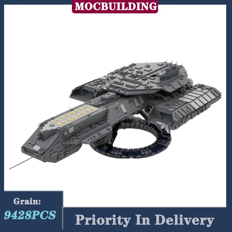 

Star Movie USS Daedalus MOC Building Block Interceptor Asgard Transporter Ultimate Collector Large Starship Spaceship Model Toy