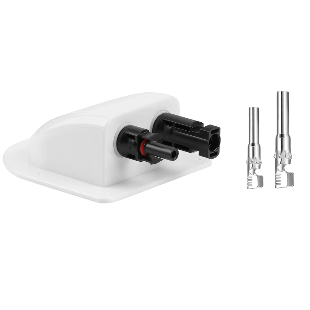 

Solar Panel Double Hole Wire Cable Entry Gland Sealing Box Curved Cable Connector Waterproof For RV Caravan Motorhome Boat