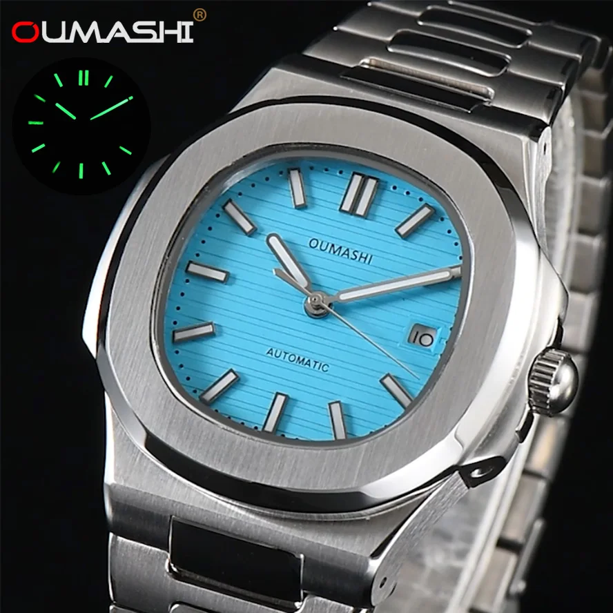 

Часы NH35 39 мм, часы Nautilus, модные мужские часы, светящийся циферблат с использованием рук NH35/36 Miyota8215, часы