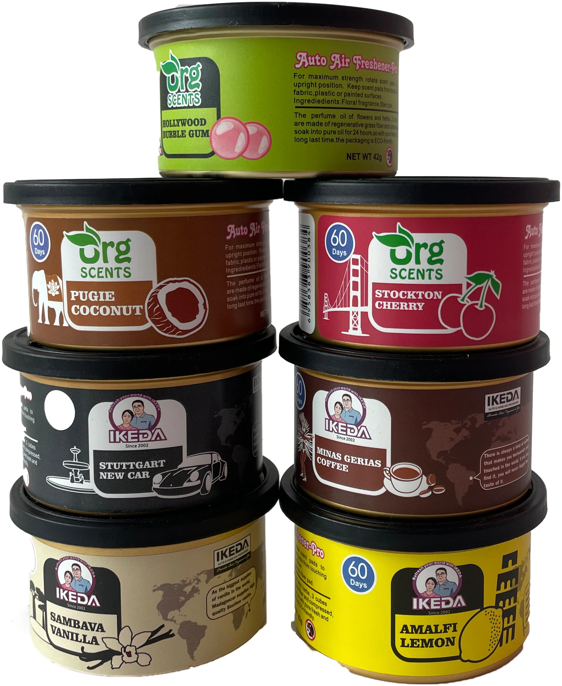 Автомобильные Освежители Воздуха Аромат Лимона Органическая Банка Долговечный