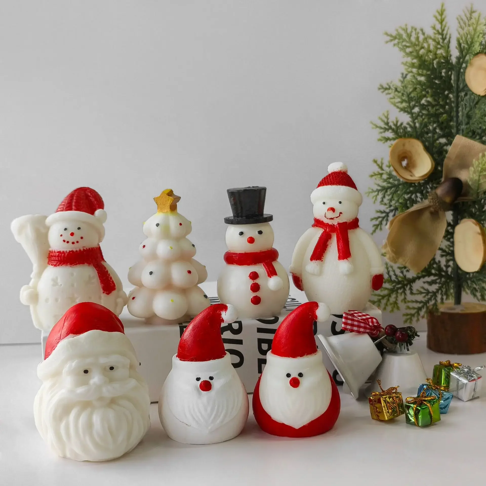 Санта-Клаус ароматическая свеча силиконовая форма DIY рождественская елка аромат