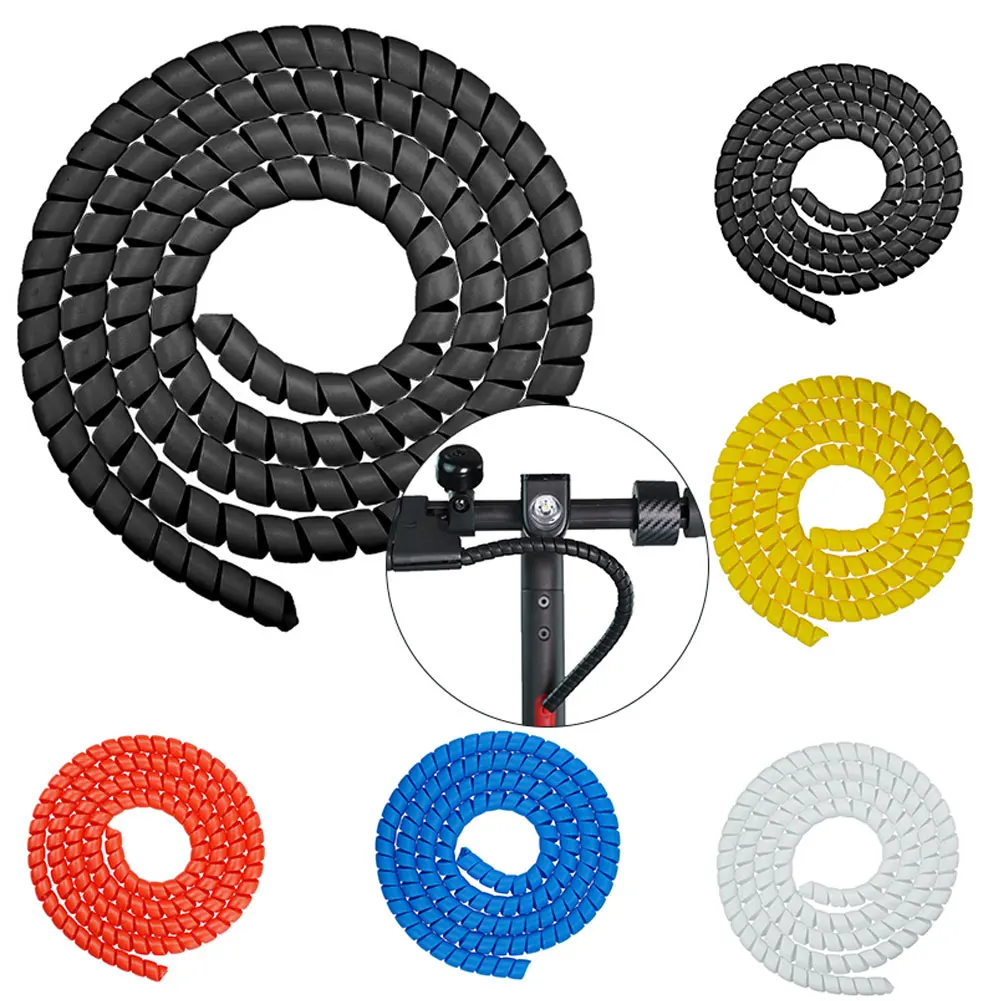 

1M Line Organizer Pipe Protection Spiral Wrap Winding Cable Wire Protector Cover Tube for XIAOMI M365/PRO Electric Scooter parts