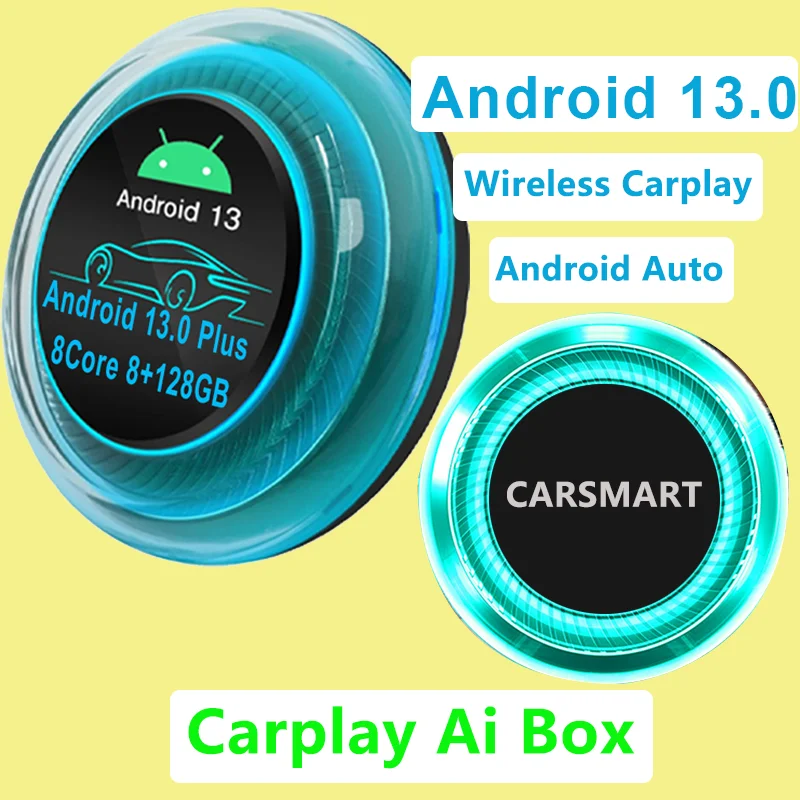 Android 13 Car play Ai Box беспроводной адаптер Carplay автопорты Magic