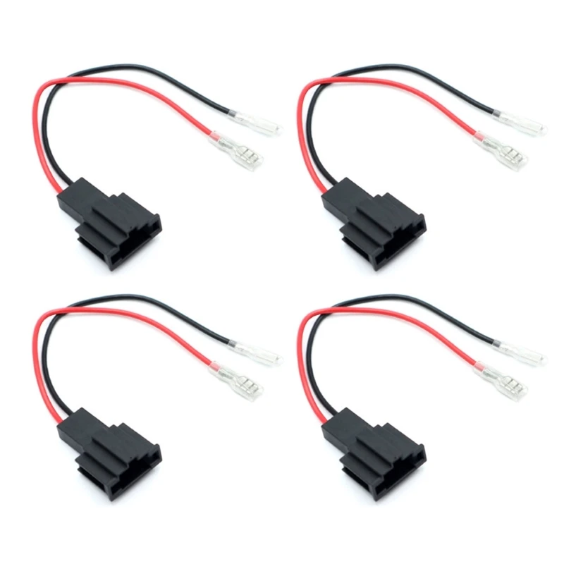 

4Pcs Speaker Cable Adaptor Plug Connectors Fit for Seat Exeo Leon Mk3 15cm