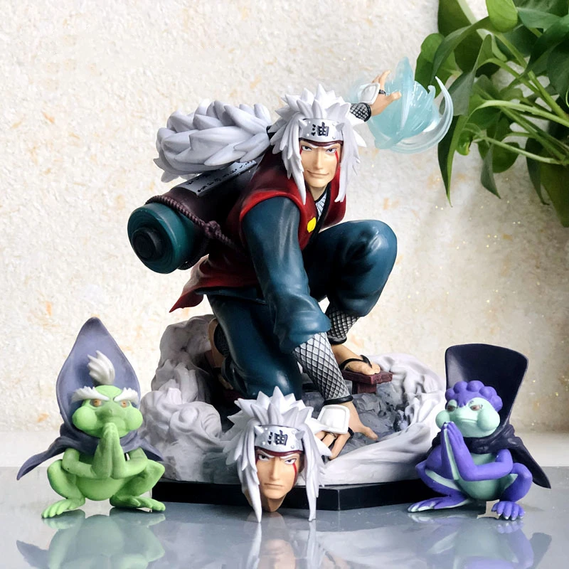 Figuras de acción de Naruto Shippuden Jiraiya, modelo de PVC movible, estatua de colección en caja, juguetes para niños, artículos de envío gratis