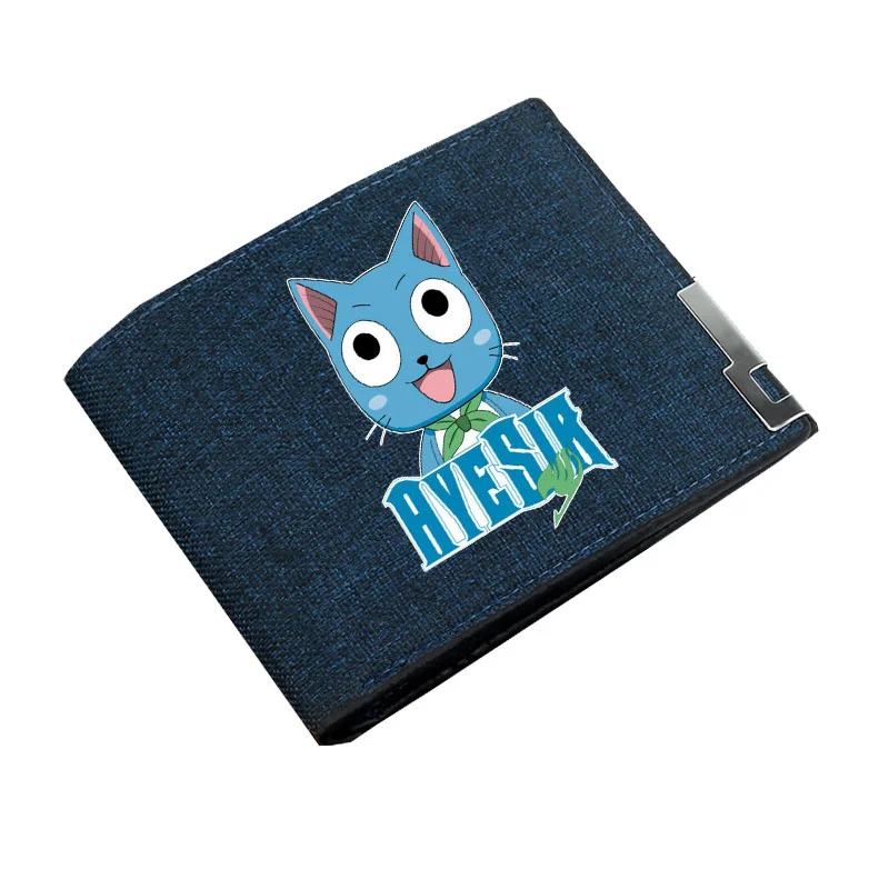 

Кошелек для монет для мальчиков и девочек с мультипликационным рисунком, кошелек с героями аниме, кошелек с хвостом феи, Подростковый холщо...