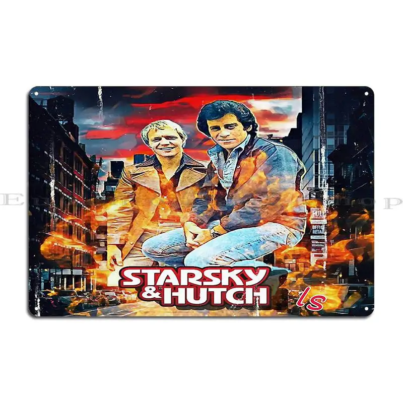 Металлический плакат Starsky Andamp Hutch украшение киноклуба Забавный дизайн оловянный