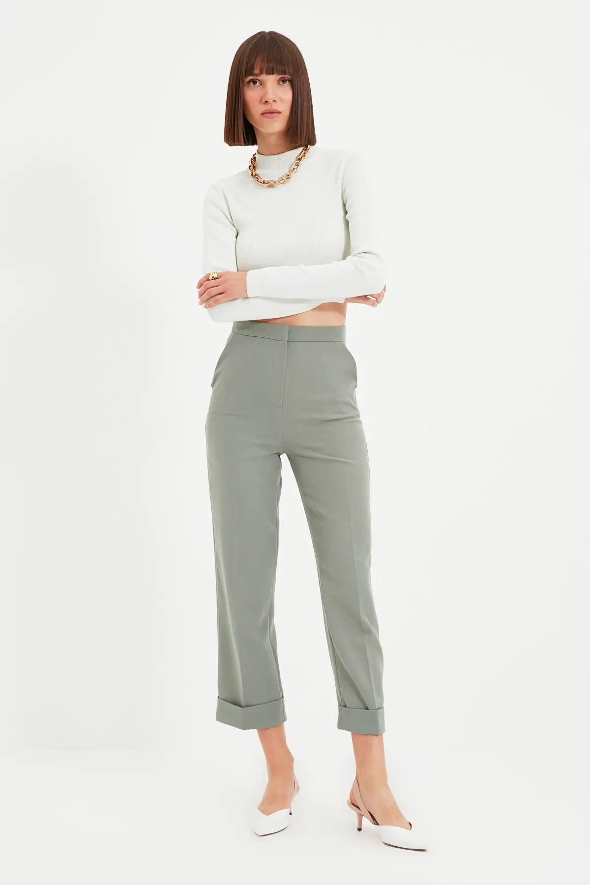 

Trendyol Flat Cut Pants TWOAW22PL0063