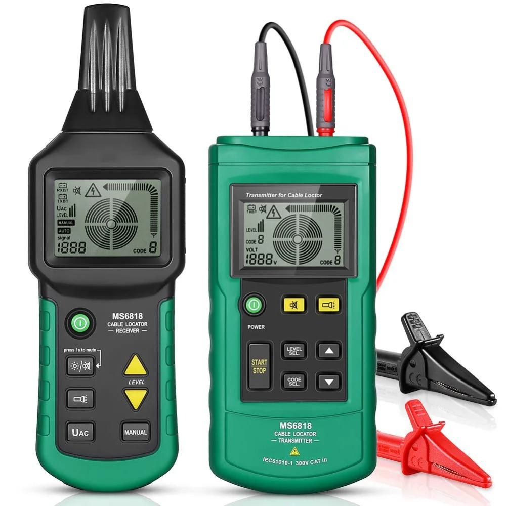 

Кабельный детектор, обнаружитель проводов, металлических труб, детектор, тестер проводов, кабельный тестер, трекер проводов MS6818