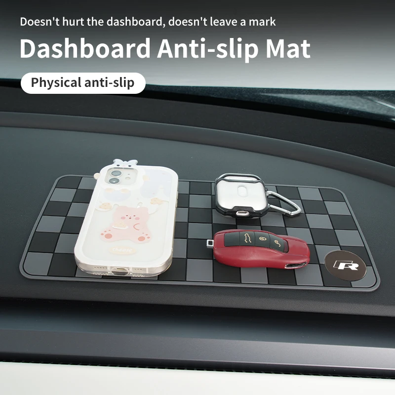 nieprzywierająca deska rozdzielcza samochodu Mata antypoślizgowa Vent Podkładka do przechowywania telefonu Akcesoria Do VW Golf Polo T5 Passat b6